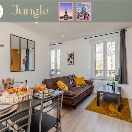 Jungle - Magnifique Appartement Avec Parking Prive - Paris-Disney & Cdg A 25 Minutes Pomponne Exterior foto