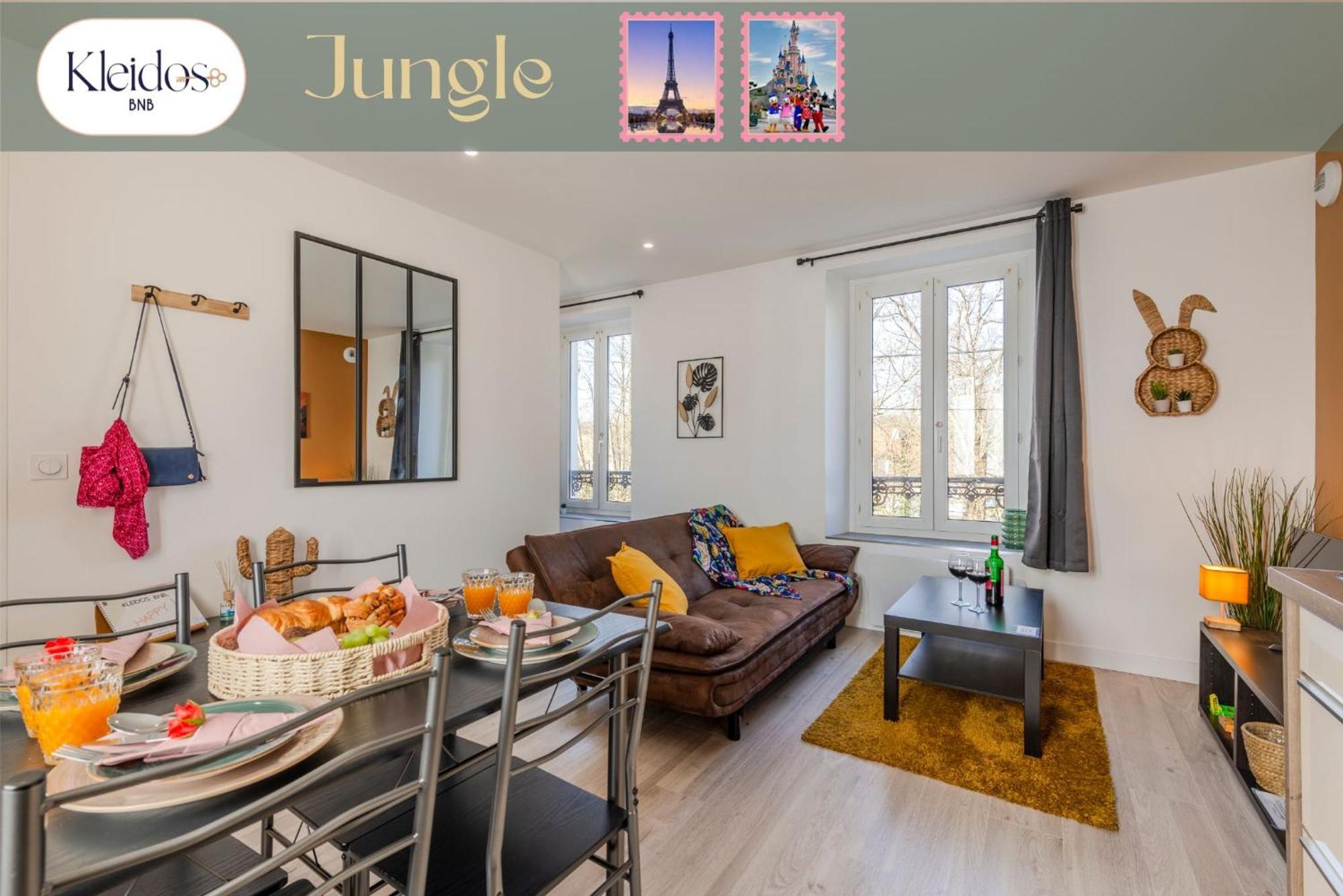 Jungle - Magnifique Appartement Avec Parking Prive - Paris-Disney & Cdg A 25 Minutes Pomponne Exterior foto